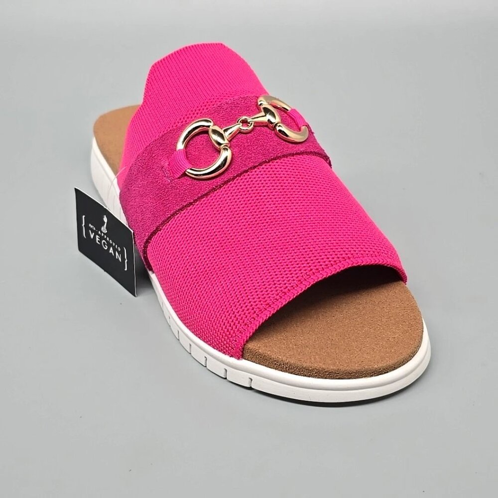 Bernie Mev Monaco Sporty Slide Sandals Open Toe Casual Women's Size 7.5/38 - Picture 9 of 12